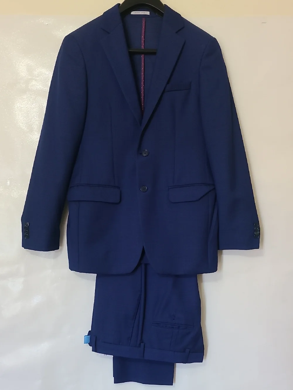 Arturo Calle Men's Blue Classic 2-Piece Suit Tailored Blazer & Trousers Size 38R